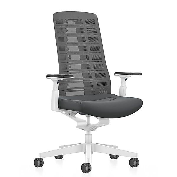 Interstuhl PUREis3 PU213 Bürostuhl | Weiß | Netzrücken anthrazit | 4D-Armle günstig online kaufen