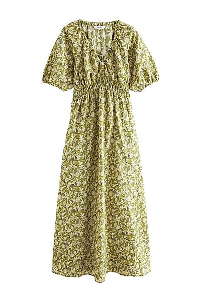 Next Maxikleid Gesmoktes Maxikleid aus 100 % günstig online kaufen