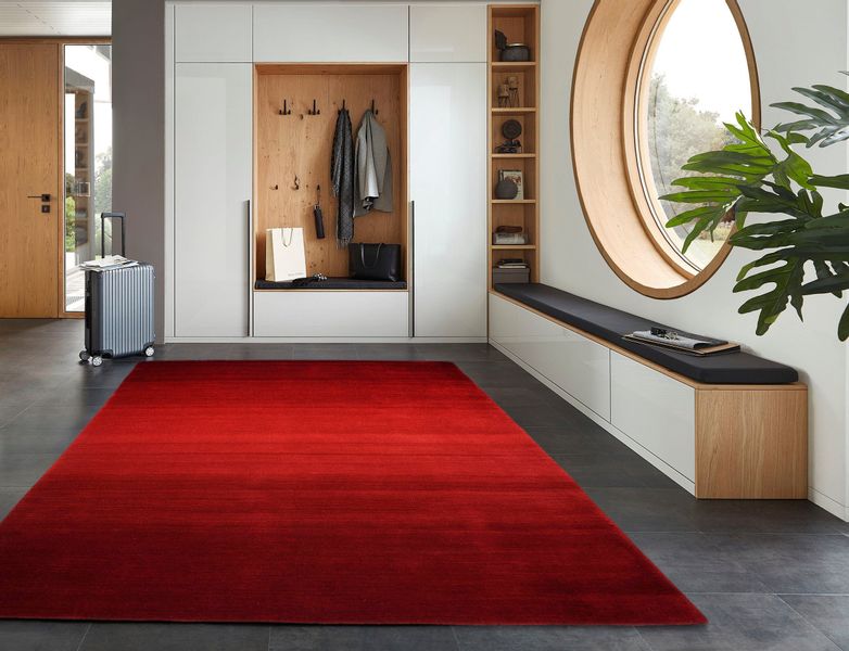 my home Wollteppich "Violetta" rechteckig 14 mm Höhe reine Wolle, handgeweb günstig online kaufen