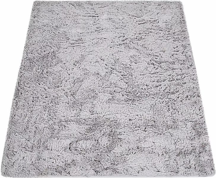 Paco Home Hochflor-Teppich »Silky 591«, rechteckig, 37 mm Höhe, Uni-Farben, günstig online kaufen