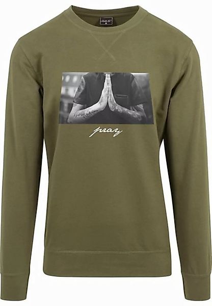 MisterTee Rundhalspullover MisterTee Herren Pray Crewneck (1-tlg) günstig online kaufen