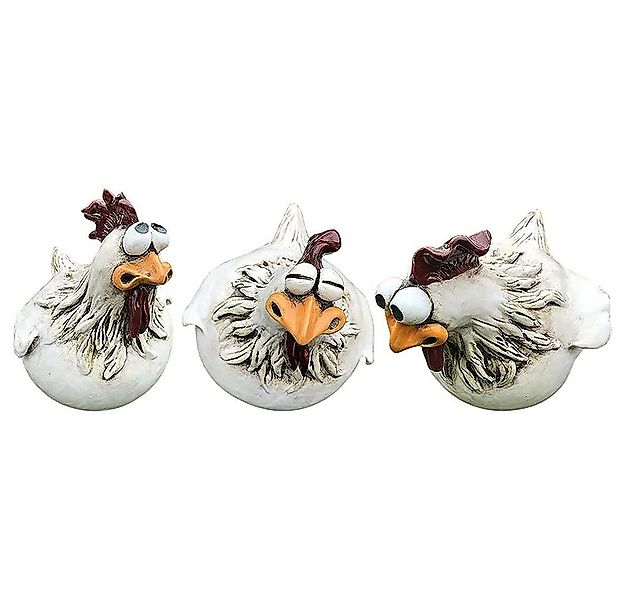 NUODWELL Gartenfigur 3 Stück Gartendeko Rasensprenger Gartenstecker, Hühner günstig online kaufen