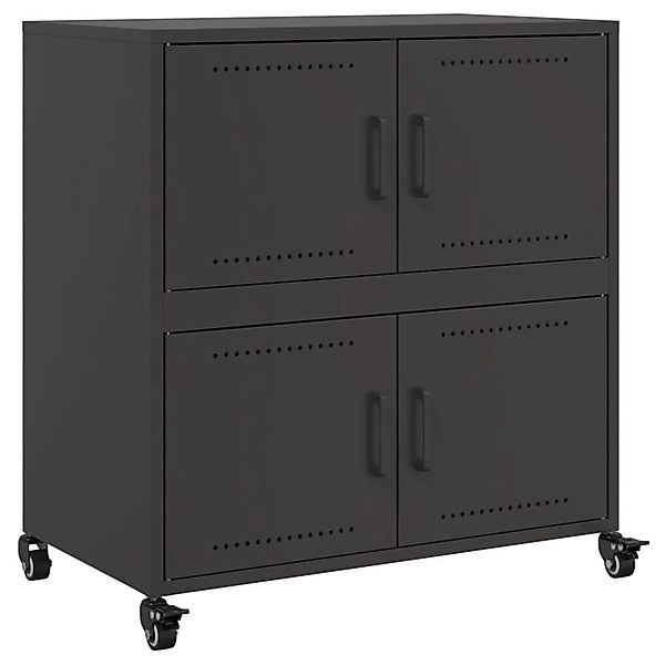 vidaXL Sideboard Schwarz 68x39x72 cm Stahl 846650 günstig online kaufen