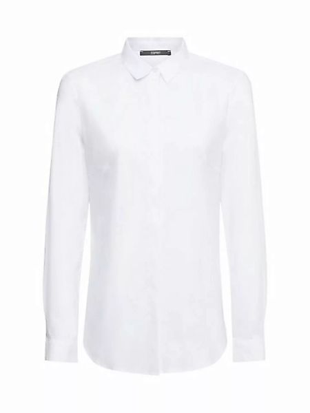 Esprit Collection Langarmbluse Hemdbluse aus Popeline günstig online kaufen