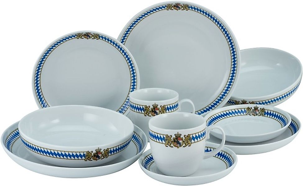 CreaTable Kombiservice »Geschirr-Set Love Bavaria«, (Set, 10 tlg., Kaffeese günstig online kaufen