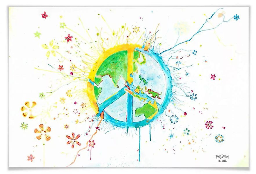 Wall-Art Poster "Peace", Peace-Zeichen, (1 St.) günstig online kaufen