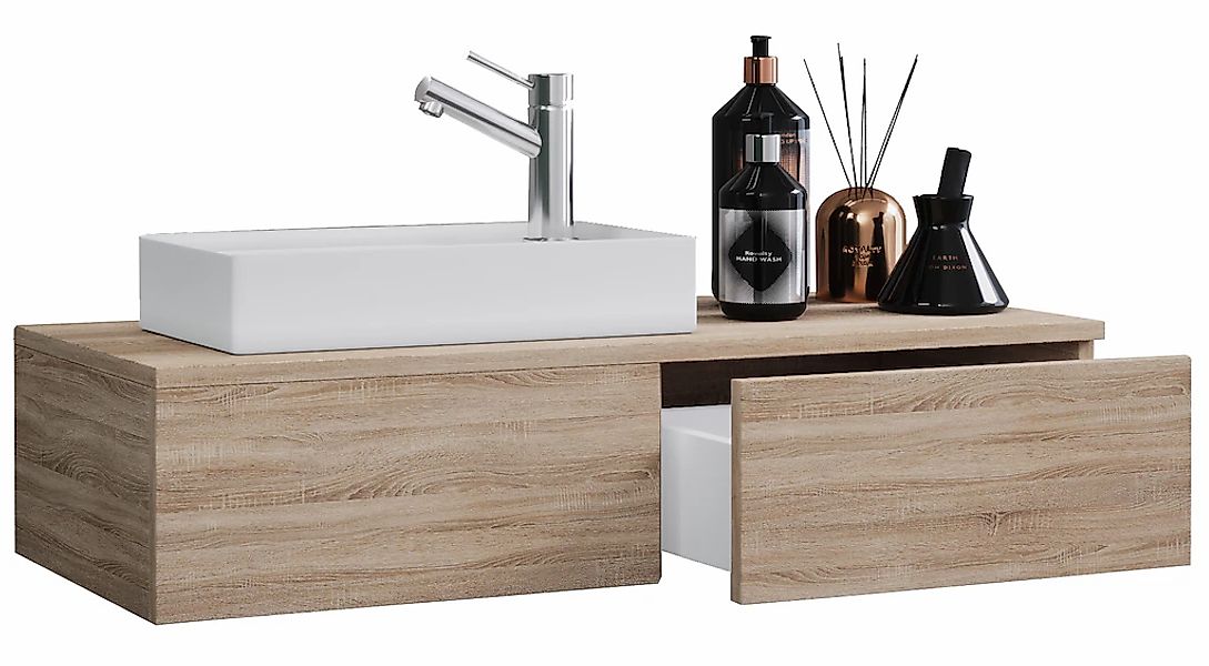 VCM Waschtisch "2-tlg. Gäste WC Waschplatz Waschtisch schmal Gudas" 2 Stk. günstig online kaufen