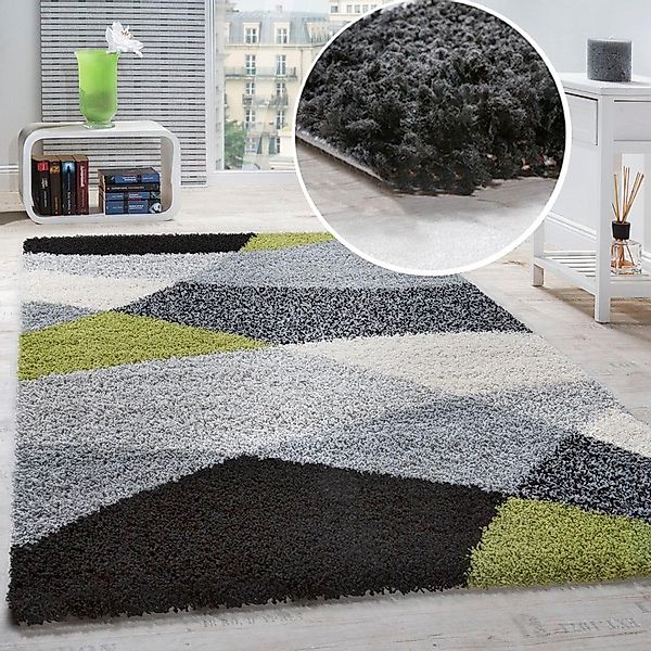 Paco Home Hochflor-Teppich "Mango 308" rechteckig 34 Höhe weicher Shaggy, m günstig online kaufen