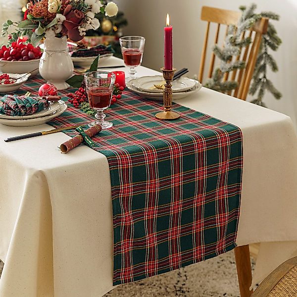 Jibenhome Tischläufer Doppelseitiger Tischläufer Weihnachtstischdeko Buffal günstig online kaufen