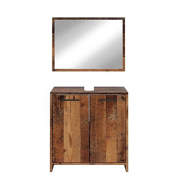 Vicco Badmöbel-Set Kiko, Eiche rustikal, 2 Teile, (2-St., 2-er Set) günstig online kaufen