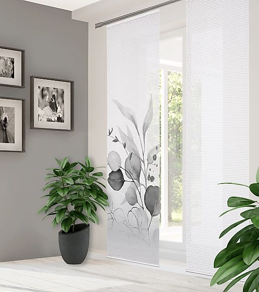 HOME in green Schiebegardine "ABANIO" Paneelwagen 1 Stk. tlg. DIGITALBEDRUC günstig online kaufen