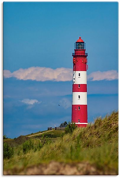 Artland Wandbild "Leuchtturm von Amrum", Gebäude, (1 St.), als Leinwandbild günstig online kaufen