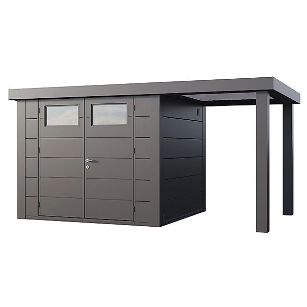 Gerätehaus Classico 2724 mit Offene Lounge S Rechts 436 cm x 238 cm Anthraz günstig online kaufen