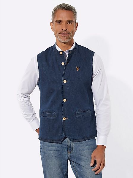 Sieh an! Jerseyweste Jeans-Weste günstig online kaufen