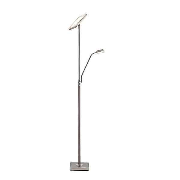 Lindby LED Stehlampe Sumani 9945430 Dimmbar Modern in Alu aus Metall 2-flam günstig online kaufen