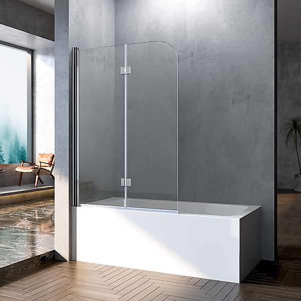 Boromal Duschwand für Badewanne Badewannenaufsatz Badewannenfaltwand günstig online kaufen