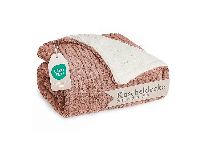 Wohndecke Oeko-TEX zertifizierte waschbare Wohn- & Kuscheldecke, Blumtal, m günstig online kaufen