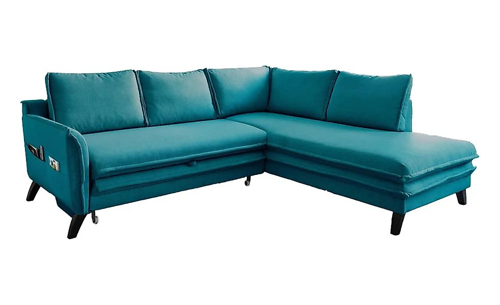 Miuform Ecksofa mit Schlaffunktion Charming Charlie ¦ türkis/petrol ¦ Maße günstig online kaufen