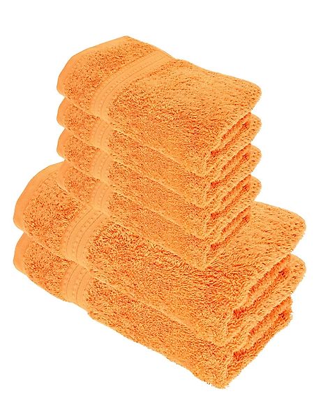 Julie Julsen Handtücher 6-Handtücher-Orange, Bio-Baumwolle (6-St) günstig online kaufen