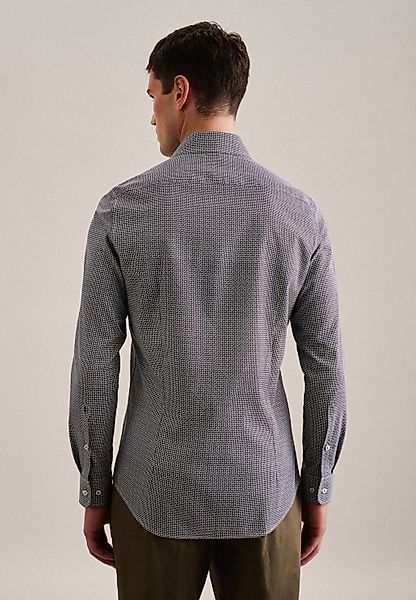 seidensticker Businesshemd "Slim" Slim Langarm Kentkragen Druck günstig online kaufen