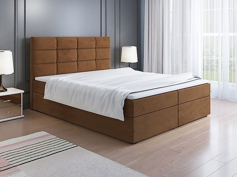 Fun Möbel Boxspringbett Schlafzimmerbett ARNAU (in 3 Größen, in Kunstleder günstig online kaufen