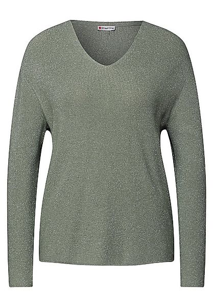 STREET ONE Rundhalspullover Glitzernder Pullover günstig online kaufen