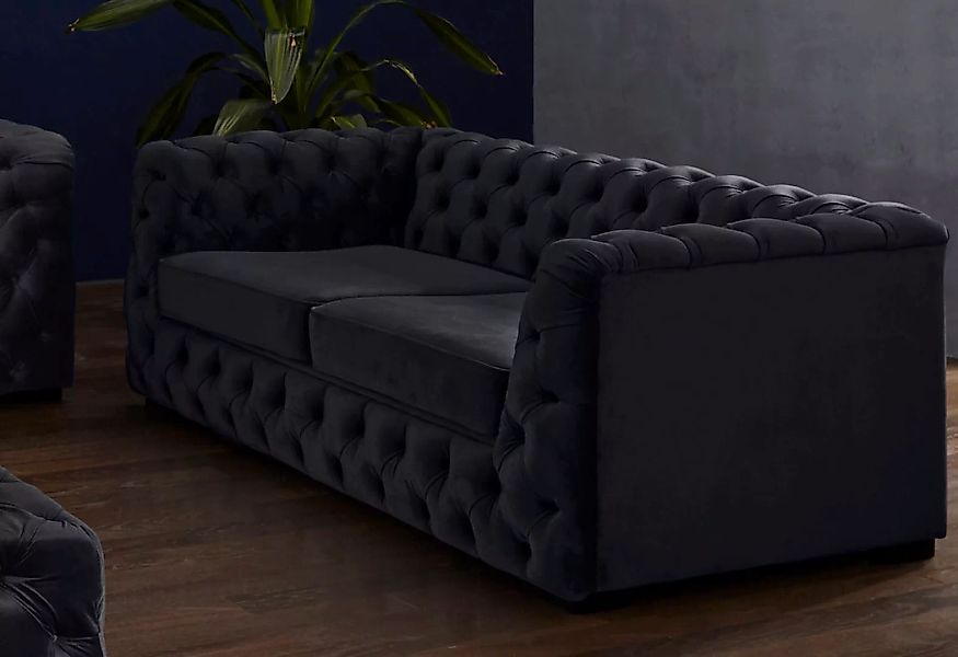 Home affaire Chesterfield-Sofa "Kalina", mit klassischer Chesterfield-Knopf günstig online kaufen