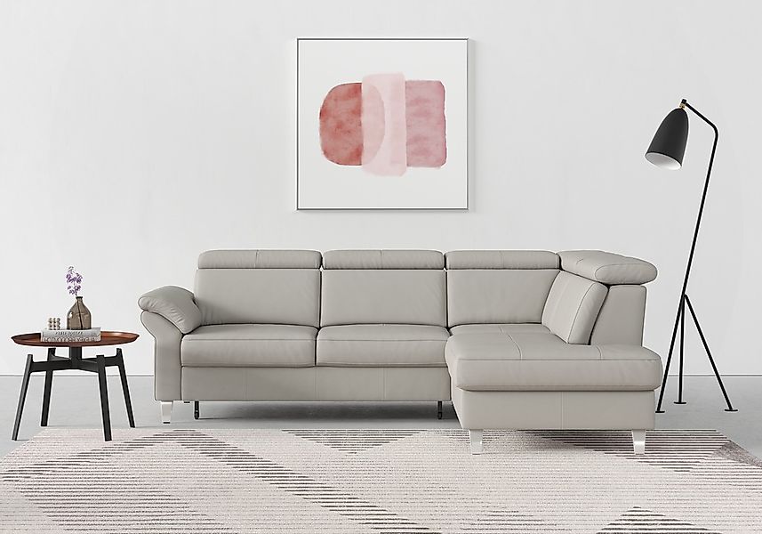 sit&more Ecksofa "Arngast L-Form" inklusive Kopfteilverstellung und Federke günstig online kaufen