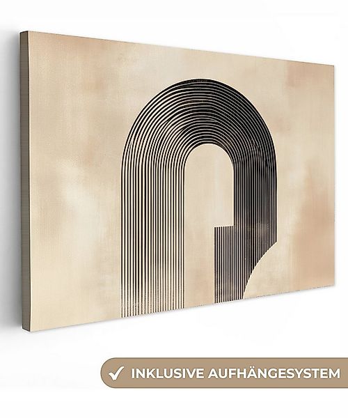 OneMillionCanvasses® Leinwandbild Schleife - Streifen - Minimalistisch - Sc günstig online kaufen