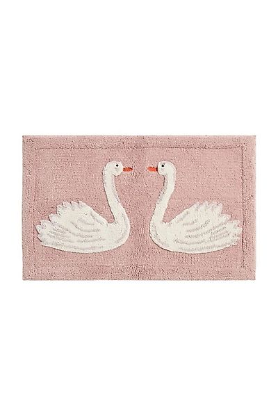 Next Badematte Badematte aus 100 % Baumwolle, Schwanenmuster, Höhe 80 mm, B günstig online kaufen