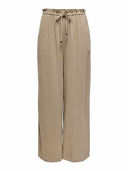 ONLY Schlupfhose "ONLSOLVI MW LINEN BL PB CULOTTE CC PNT", Sommerhose, mit günstig online kaufen