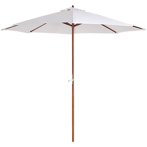 Outsunny Sonnenschirm Holz, Balkonschirm, Creme, LxB: günstig online kaufen