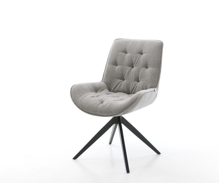 DELIFE Polsterstuhl Taimi-Flex, Kreuzgestell breit Schwarz günstig online kaufen