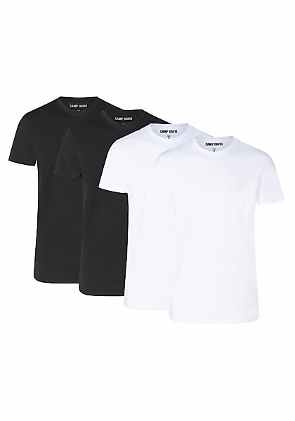CAMP DAVID T-Shirt "T-Shirt 4er Pack" günstig online kaufen