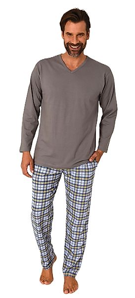Normann Pyjama Normann Herren Schlafanzug lang günstig online kaufen