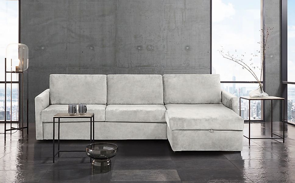 Home affaire Schlafsofa "GOLDPOINT Ecksofa 264 cm, Liegefläche (140/200cm), günstig online kaufen