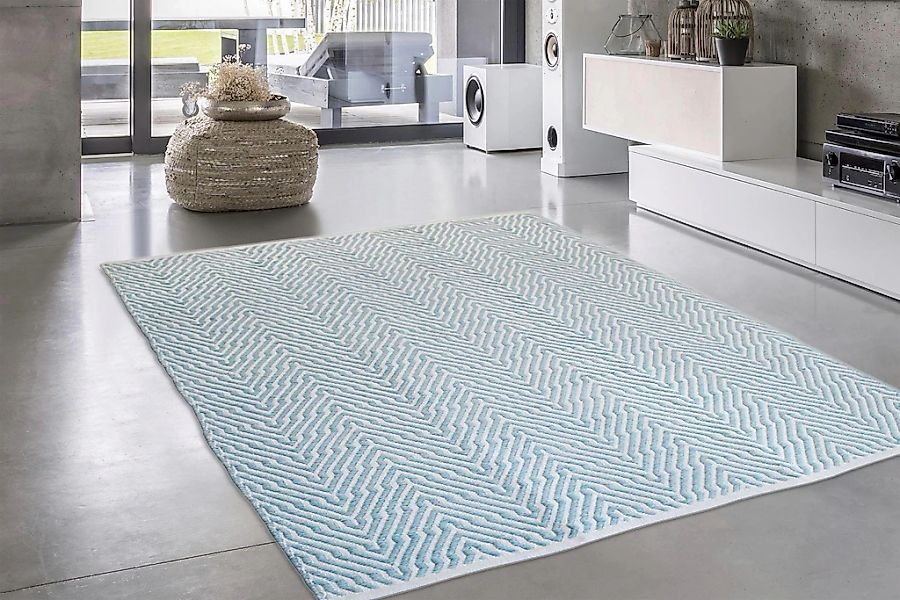 calo-deluxe Teppich "Luba 433" rechteckig 7 mm Höhe reine Baumwolle, handge günstig online kaufen