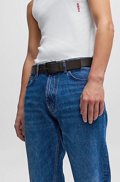 BOSS Ledergürtel Jeeko_Sz40 mit BOSS Logo-Schriftzug günstig online kaufen