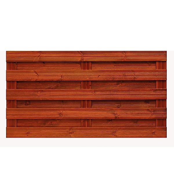 Sichtschutzzaun-Element Goch Teakfarben,asiert 90 cm x 180 cm günstig online kaufen