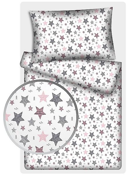 KiGATEX Kinderbettwäsche Stars Vario, 100% Baumwolle, 40x60 cm/100x135 cm günstig online kaufen