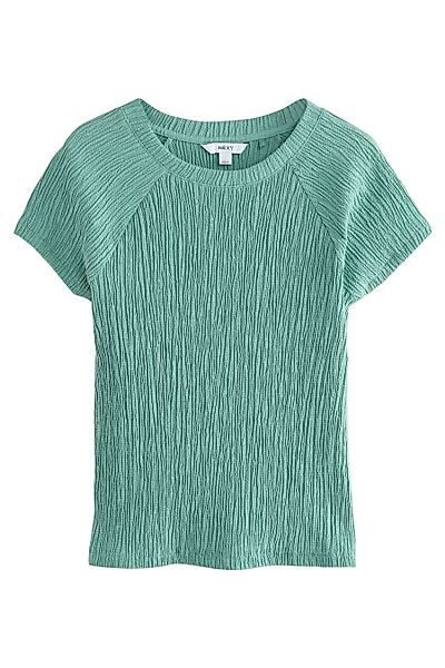 Next T-Shirt Strukturiertes Top mit kurzen günstig online kaufen