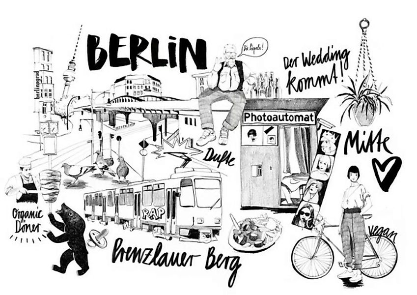 Poster / Leinwandbild - Berlin 2 günstig online kaufen