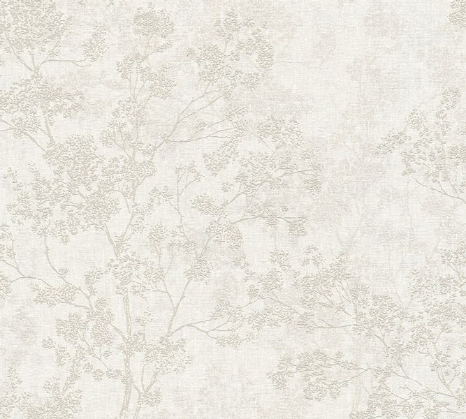 Bricoflor Japanische Kirschblüten Tapete Beige Vliestapete mit Ästen Chines günstig online kaufen