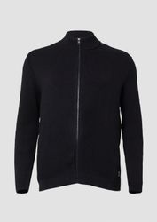 s.Oliver Cardigan Strickjacke Baumwoll-Strickjacke mit Stehkragen günstig online kaufen