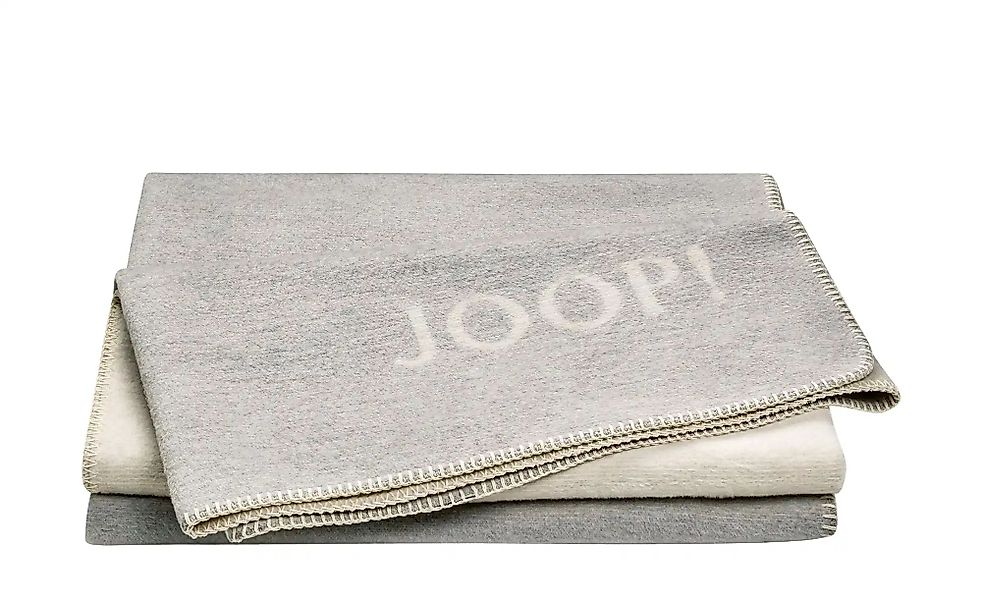 JOOP! Wohndecke  JOOP! Melange-Doubleface ¦ grau ¦ Baumwollmischgewebe ¦ Ma günstig online kaufen