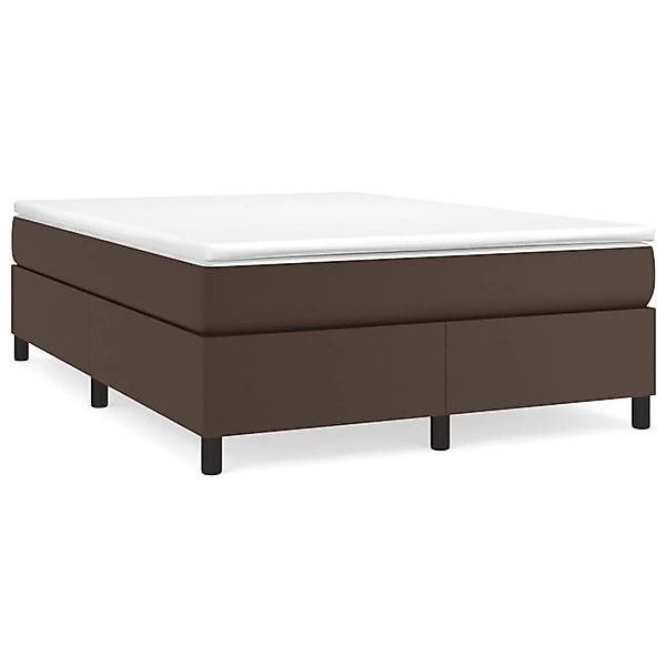 vidaXL Boxspringbett Braun 140x200 cm Kunstleder1469606 günstig online kaufen