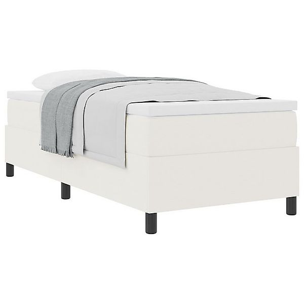 vidaXL Bett Boxspringbett mit Matratze Creme 80x200 cm Corduroy-Stoff (1-tl günstig online kaufen