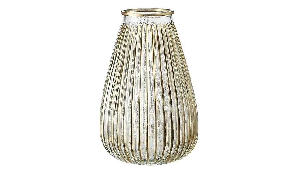 HOME STORY Vase   ¦ gold ¦ Glas ¦ Maße (cm): H: 27,5  Ø: 18 Weihnachten - H günstig online kaufen