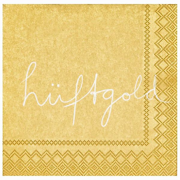 Servietten - Poesie et Table Hüftgold klein günstig online kaufen