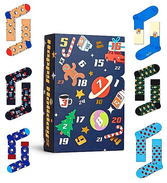 Happy Socks Socken Tagessocke Crew Weihnachtsspecial #2 - Adventskalender m günstig online kaufen